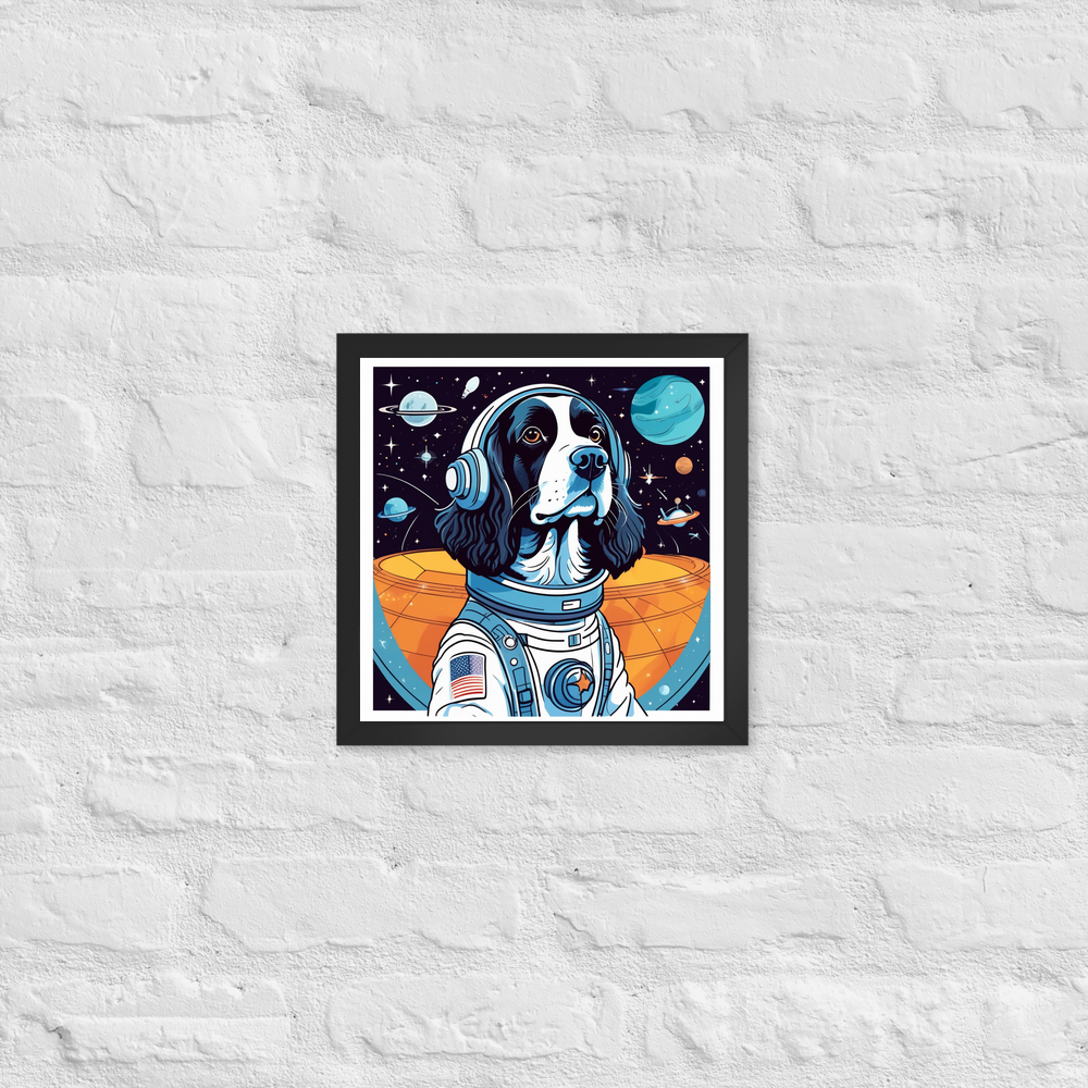 PugMug Custom English Springer Spaniel Framed Print