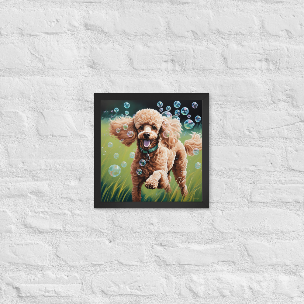PugMug Custom Tan Poodle Framed Print