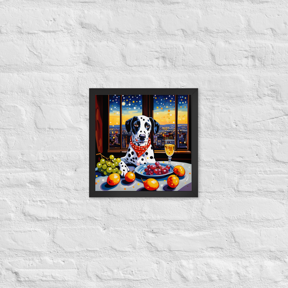 PugMug Custom Dalmatian Framed Print