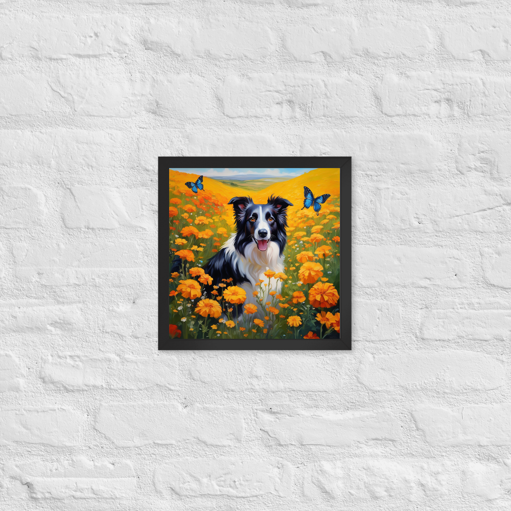 PugMug Custom Border Collie Framed Print