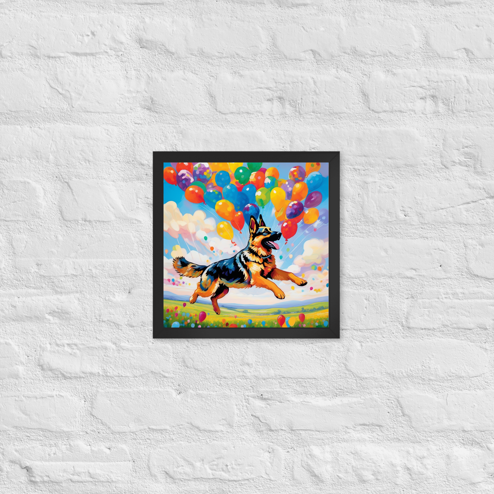 PugMug Custom German Shepherd Dog Framed Print