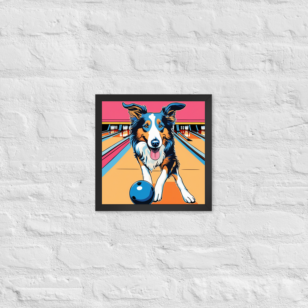 PugMug Custom Collie Framed Print