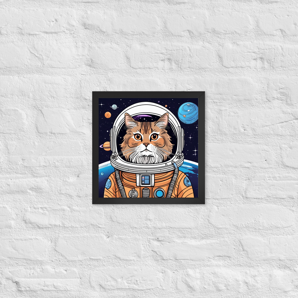 PugMug Custom Tabby Persian Cat Framed Print