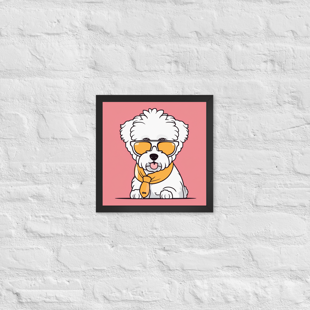 PugMug Custom Bichons Frise Framed Print
