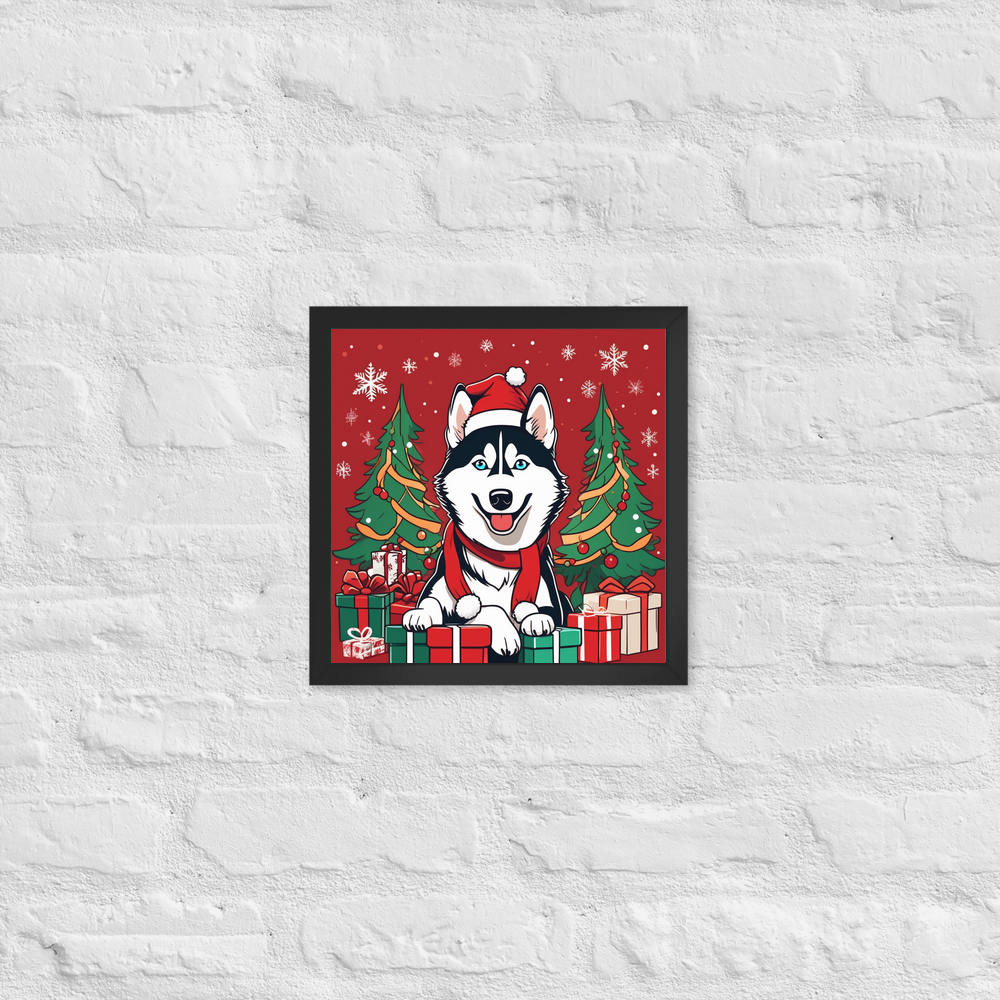 PugMug Custom Siberian Husky Framed Print