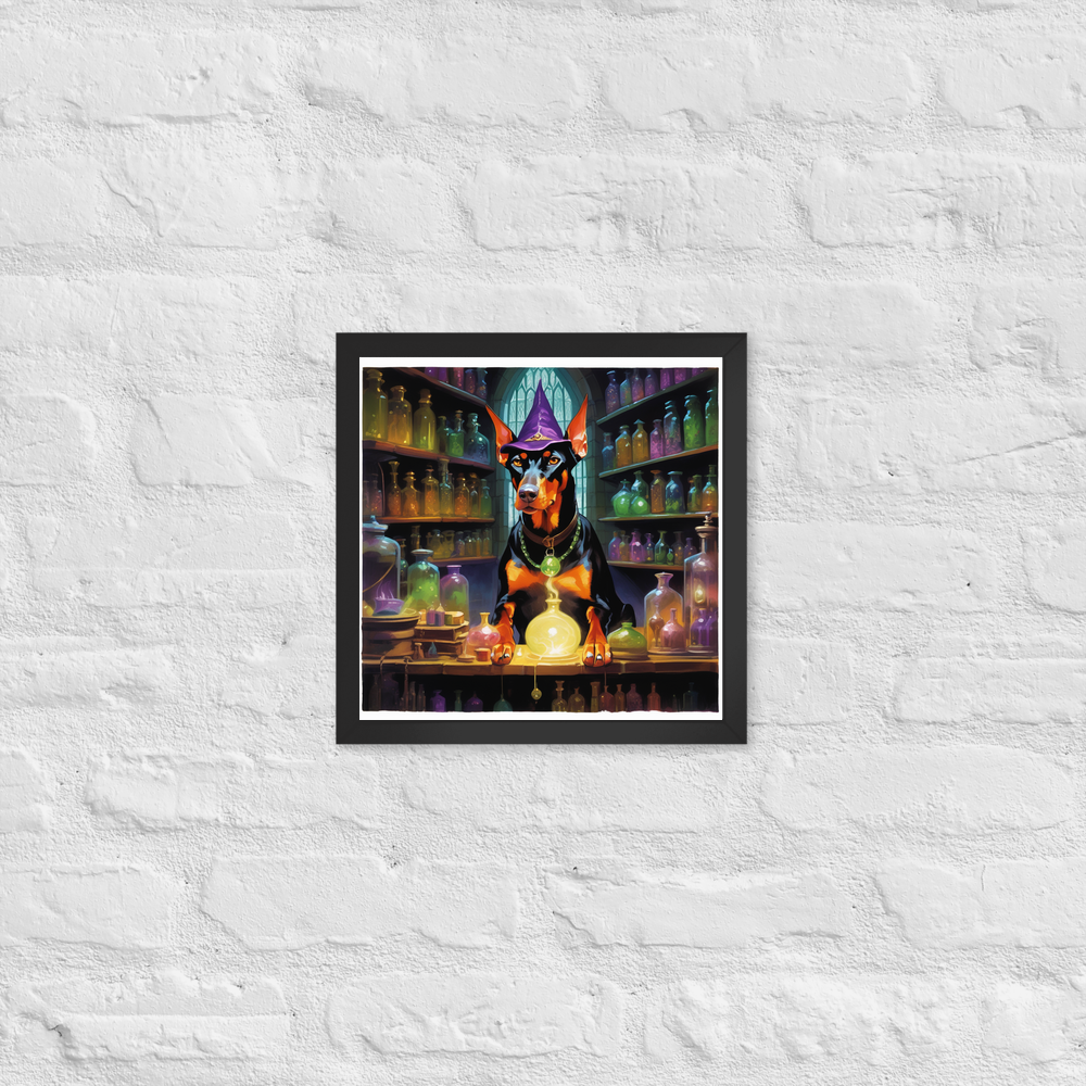 PugMug Custom Doberman Pinscher Framed Print