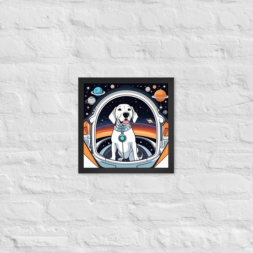 PugMug Custom Pointer Dog Framed Print