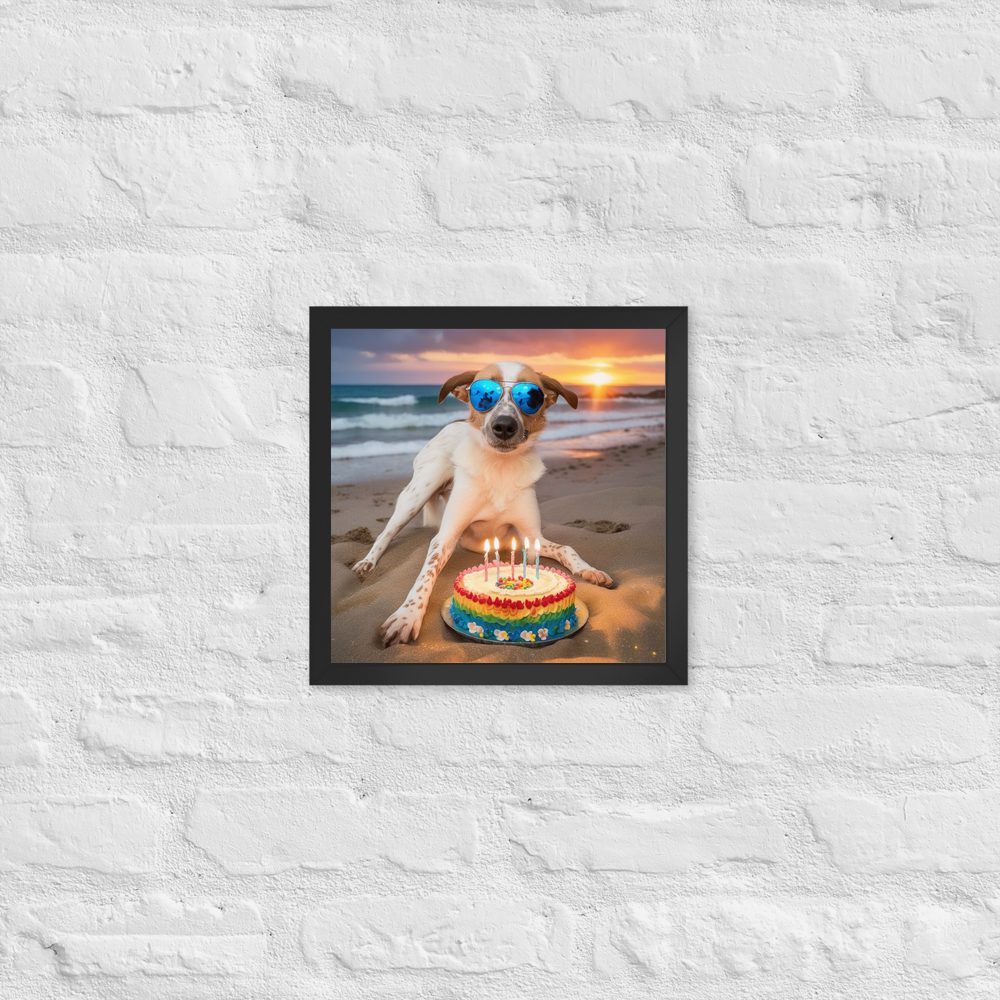 PugMug Custom Hazim Framed Print