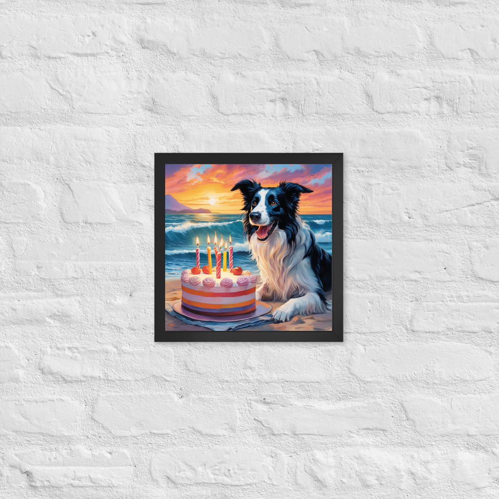 PugMug Custom Border Collie Framed Print