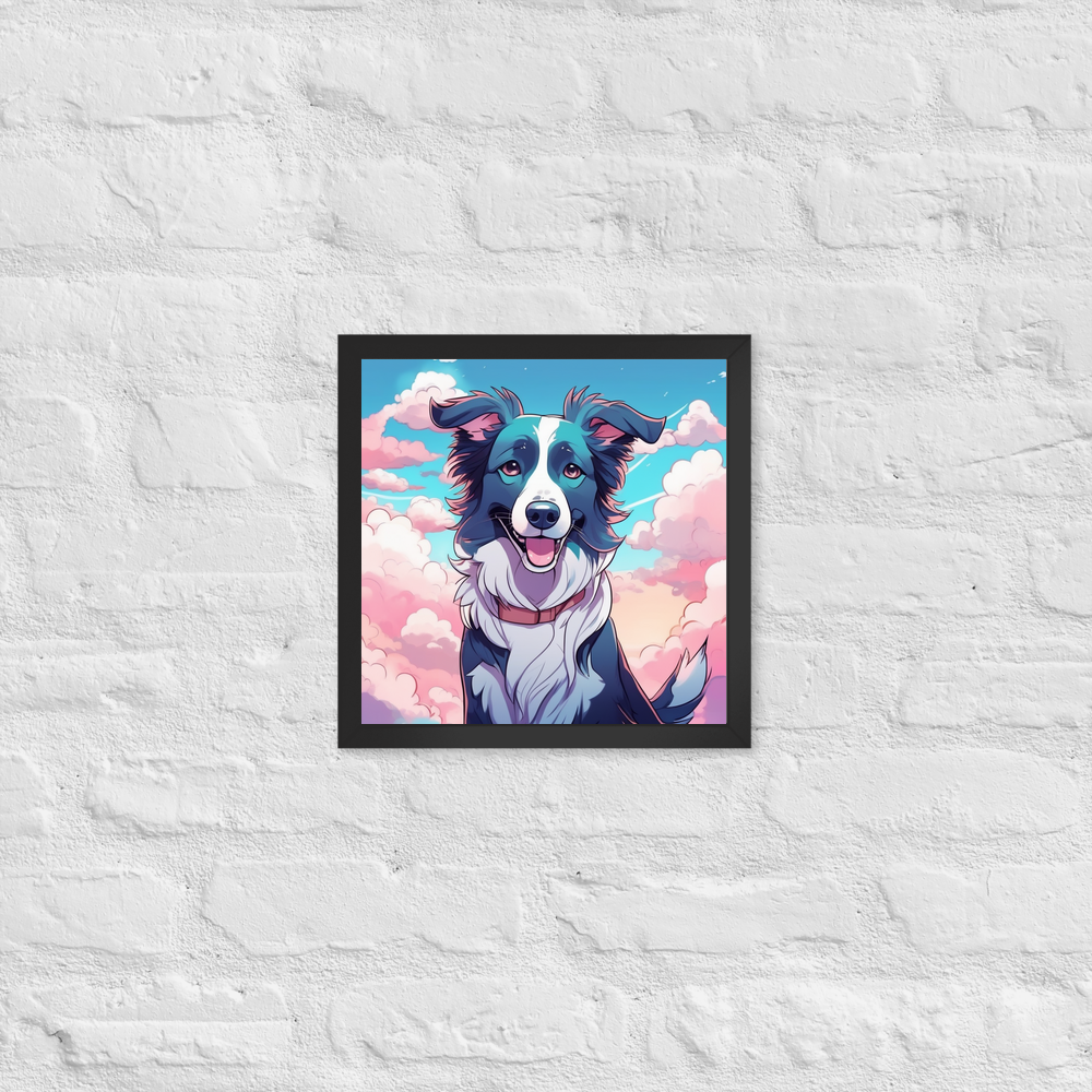 PugMug Custom Border Collie Framed Print