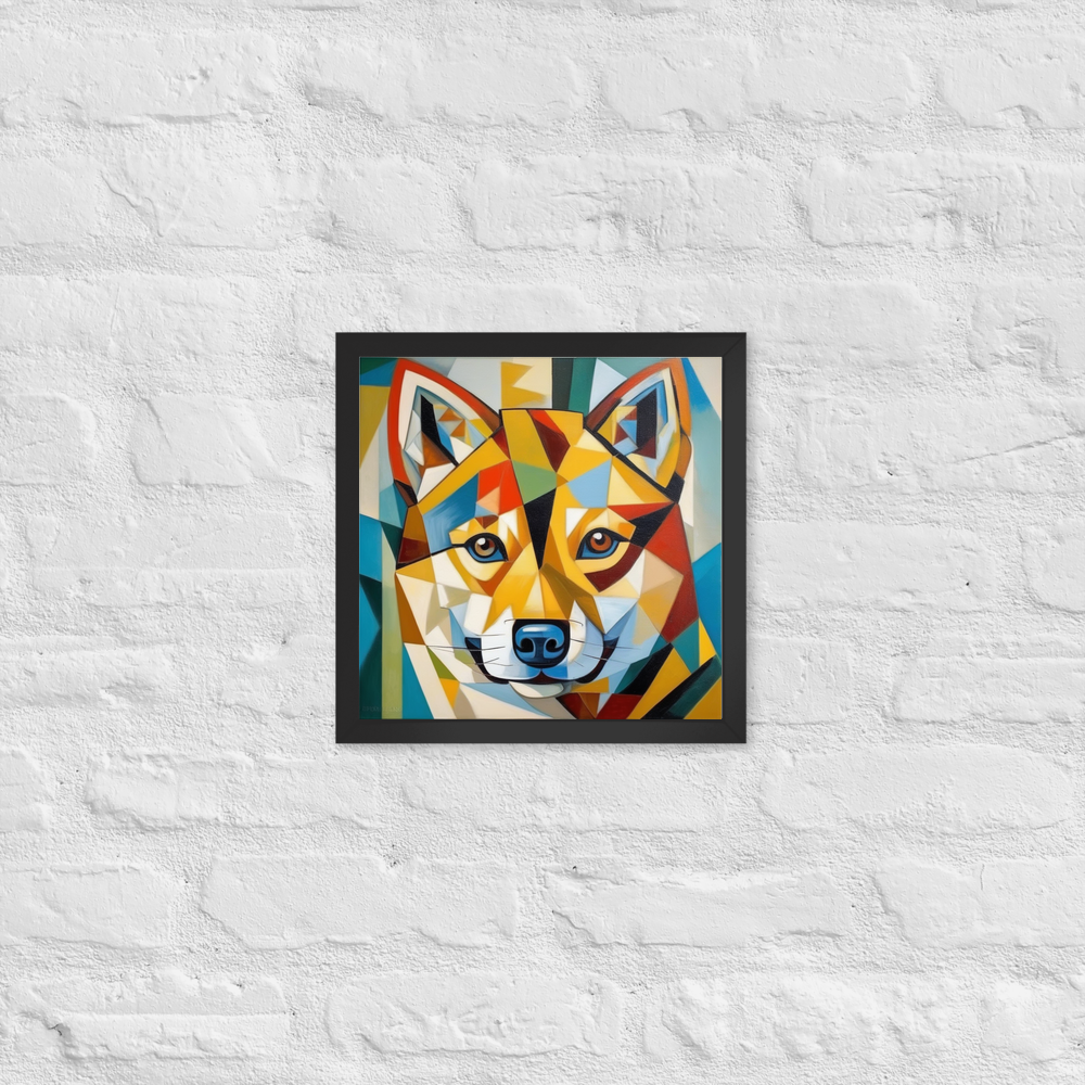 PugMug Custom Shiba Inu Framed Print