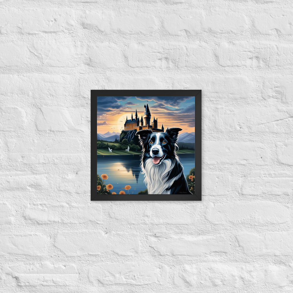 PugMug Custom Border Collie Framed Print