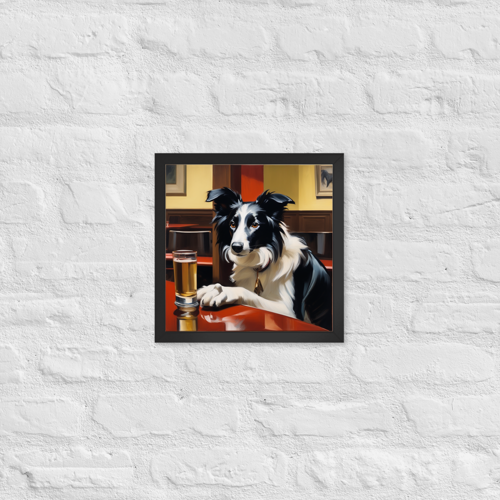 PugMug Custom Border Collie Framed Print