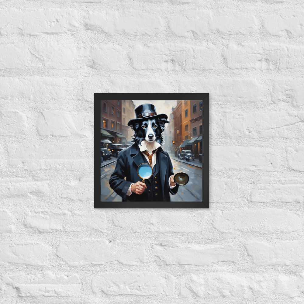 PugMug Custom Border Collie Framed Print