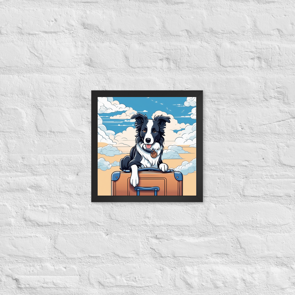 PugMug Custom Border Collie Framed Print