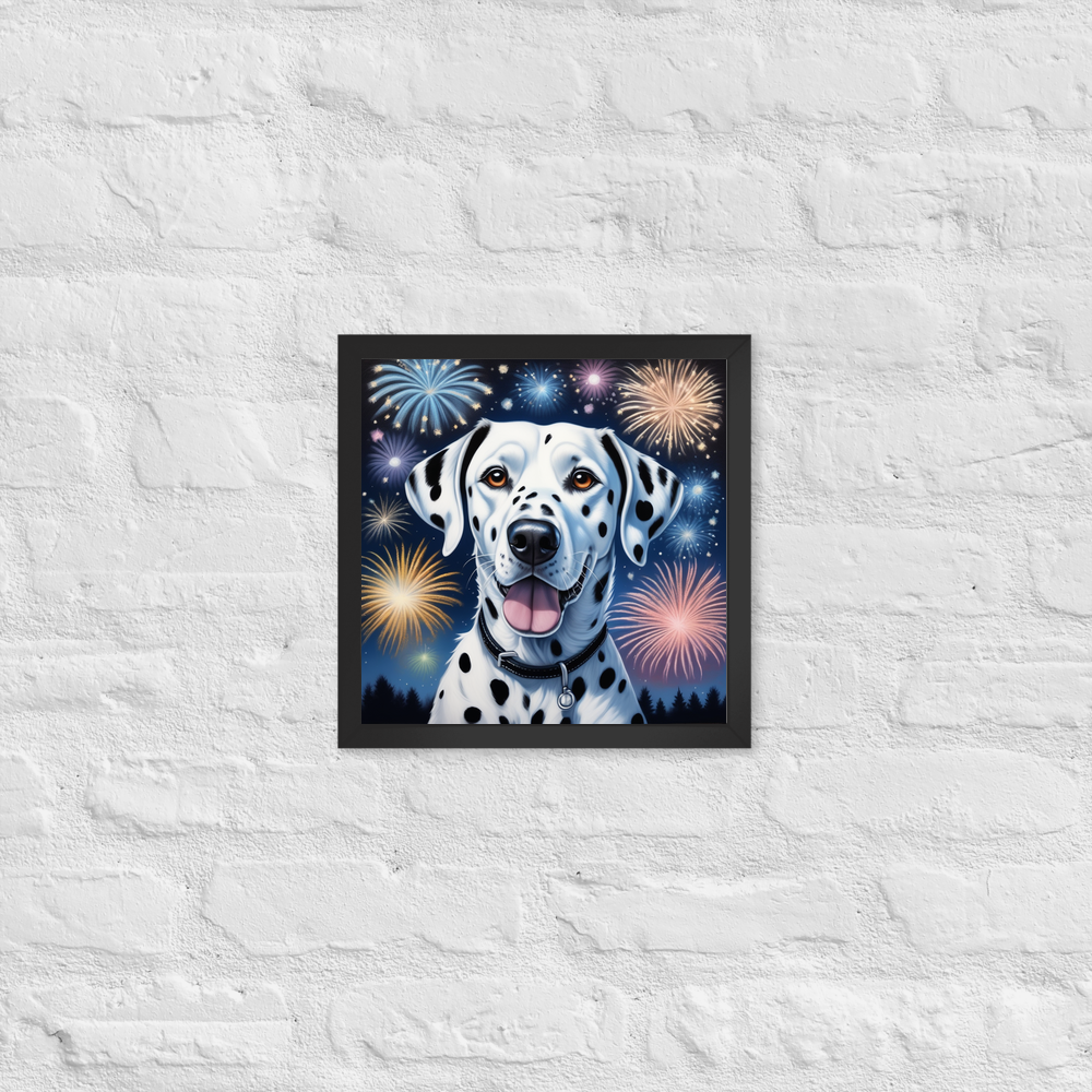 PugMug Custom Dalmatian Framed Print