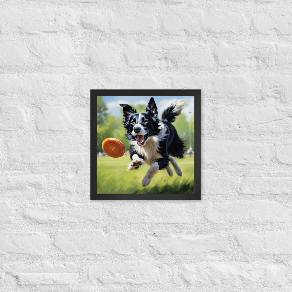 PugMug Custom Border Collie Framed Print