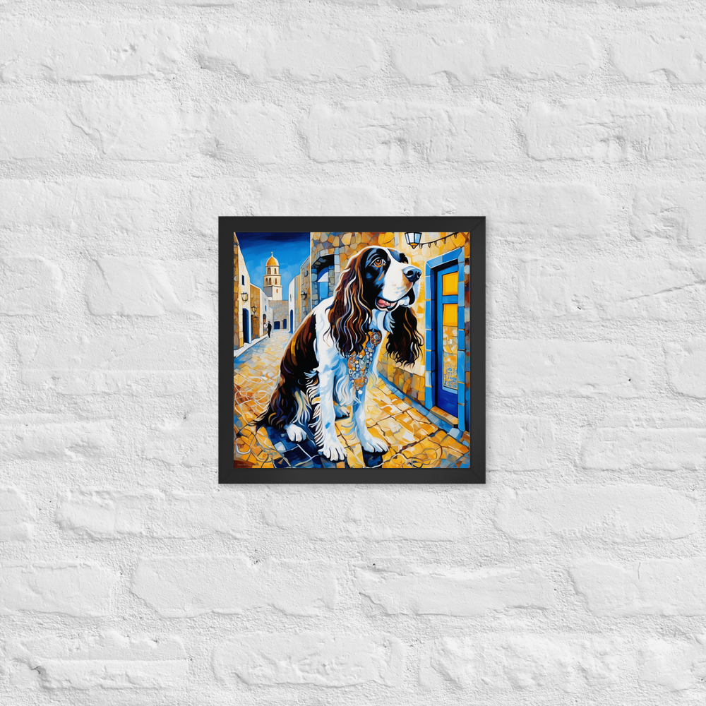 PugMug Custom English Springer Spaniel Framed Print