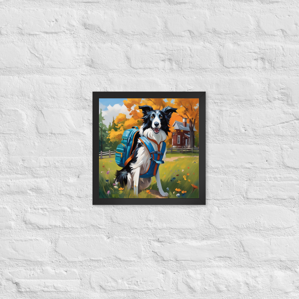 PugMug Custom Border Collie Framed Print