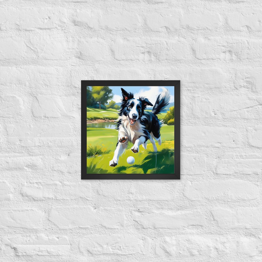 PugMug Custom Border Collie Framed Print
