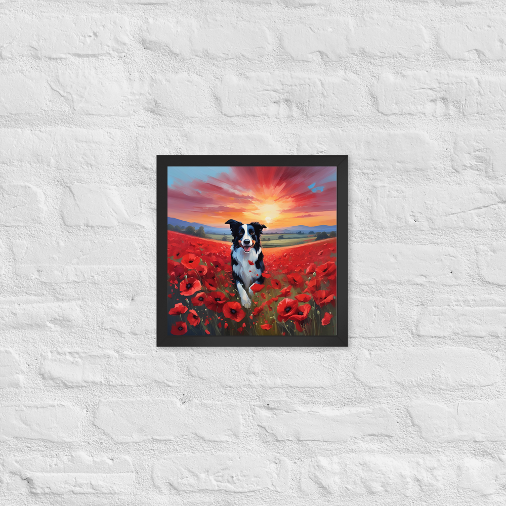 PugMug Custom Border Collie Framed Print