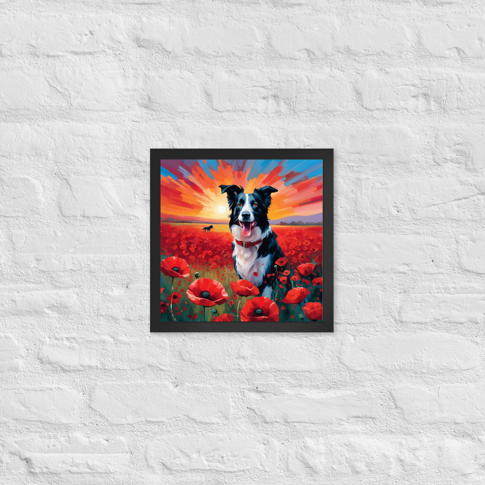 PugMug Custom Border Collie Framed Print