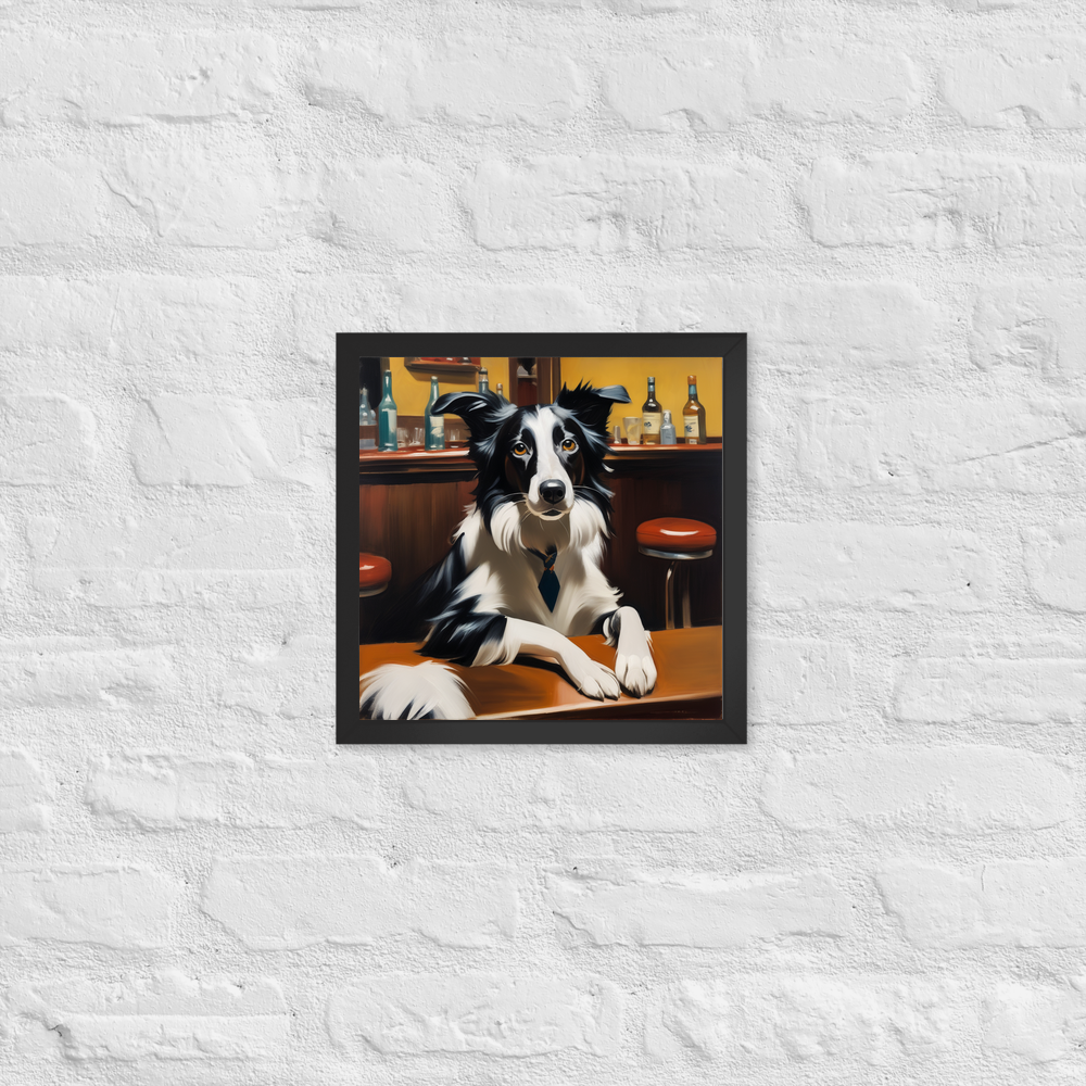 PugMug Custom Border Collie Framed Print