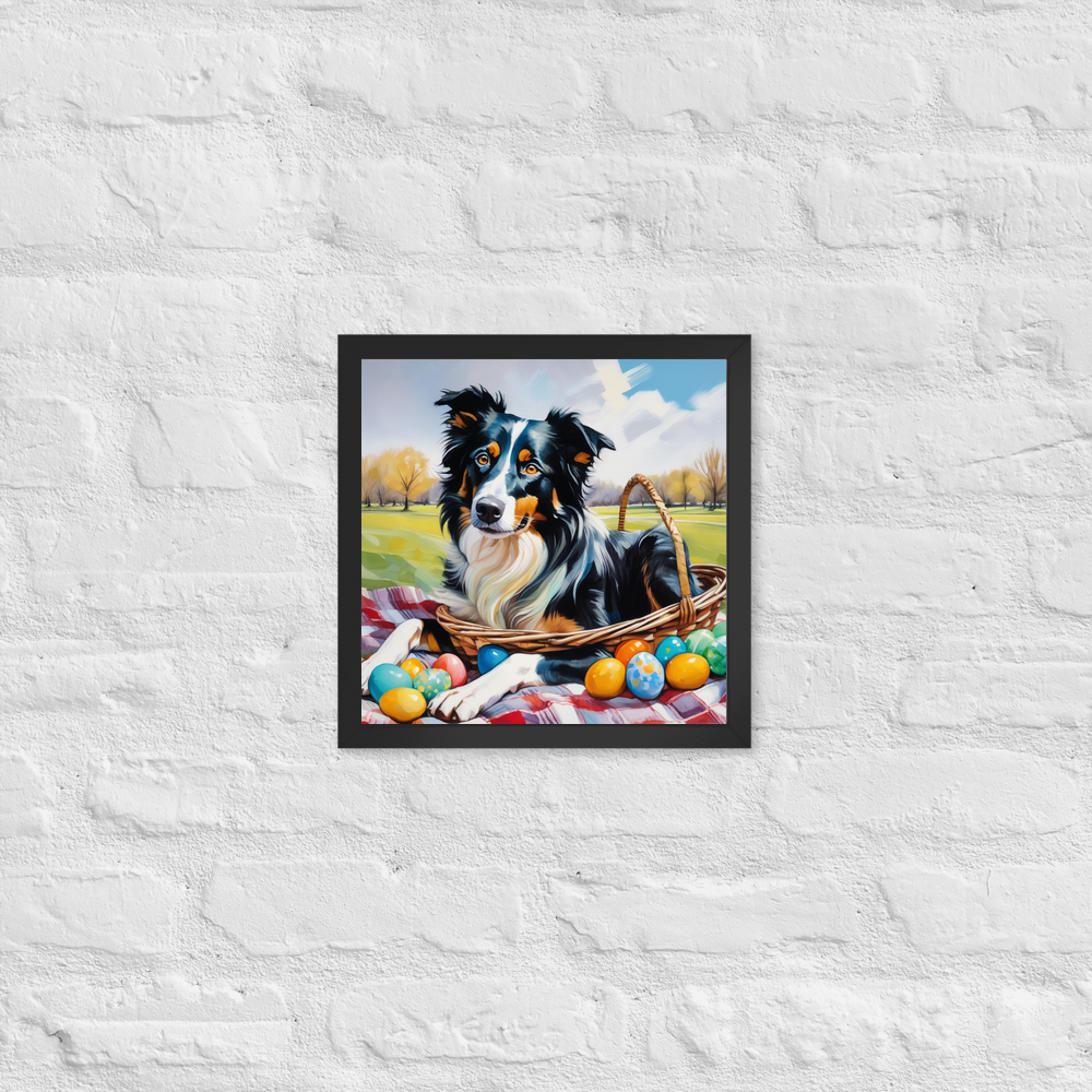 PugMug Custom Border Collie Framed Print