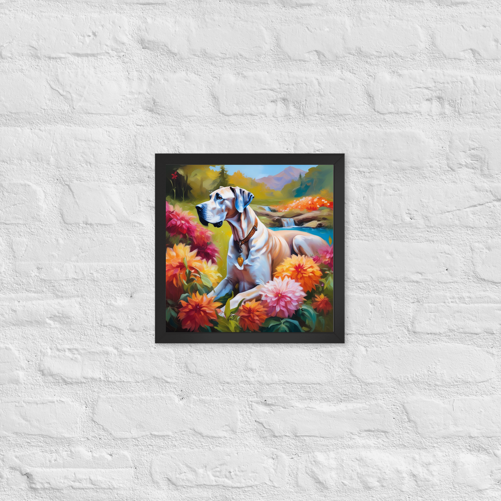 PugMug Custom Great Dane Framed Print