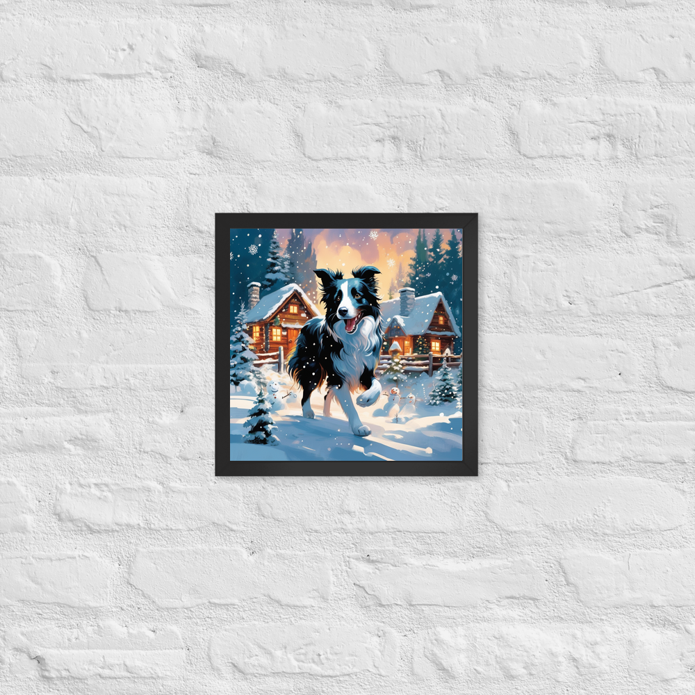 PugMug Custom Border Collie Framed Print