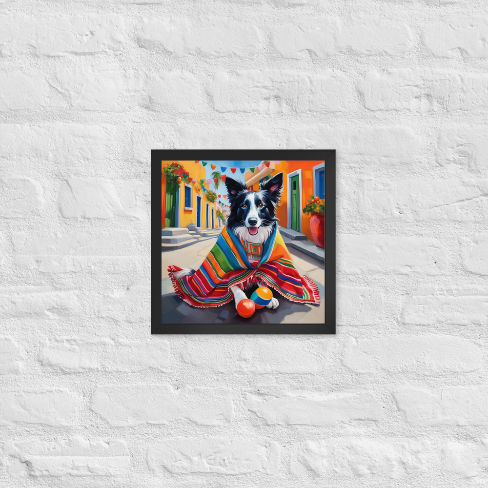 PugMug Custom Border Collie Framed Print