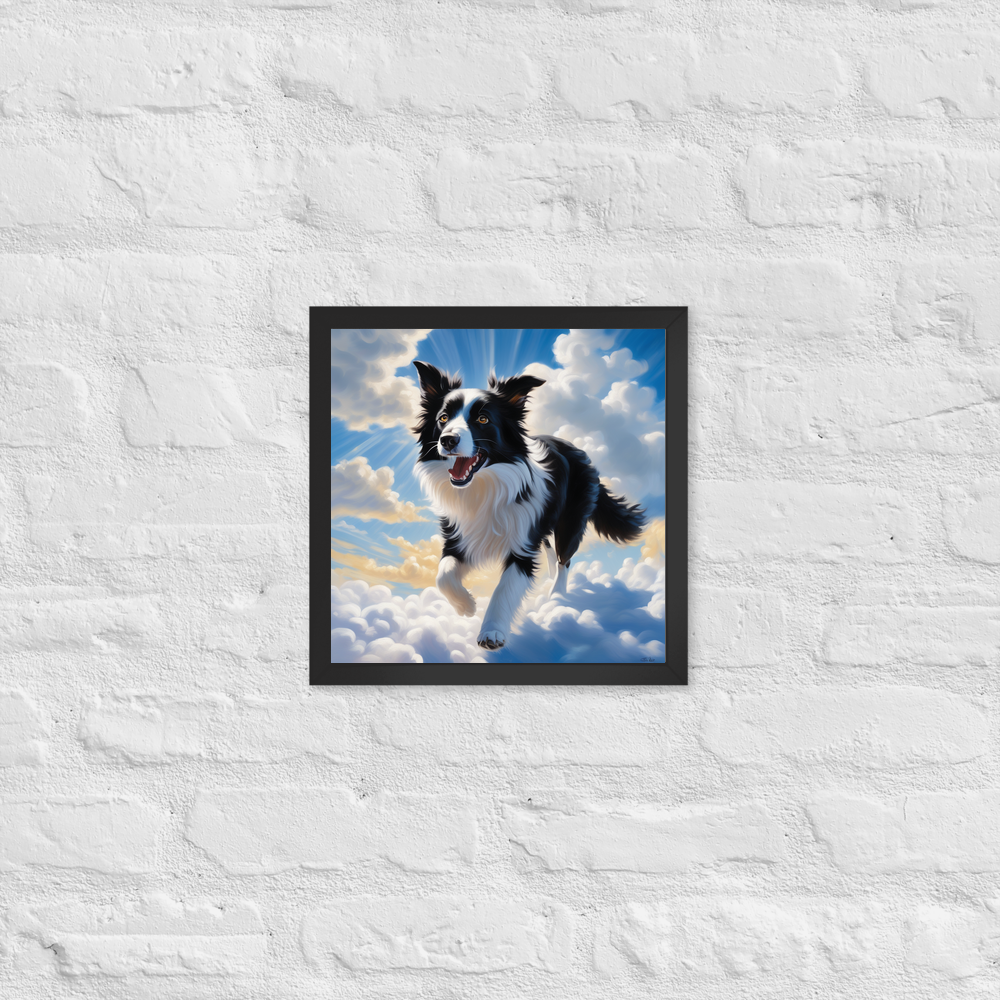 PugMug Custom Border Collie Framed Print