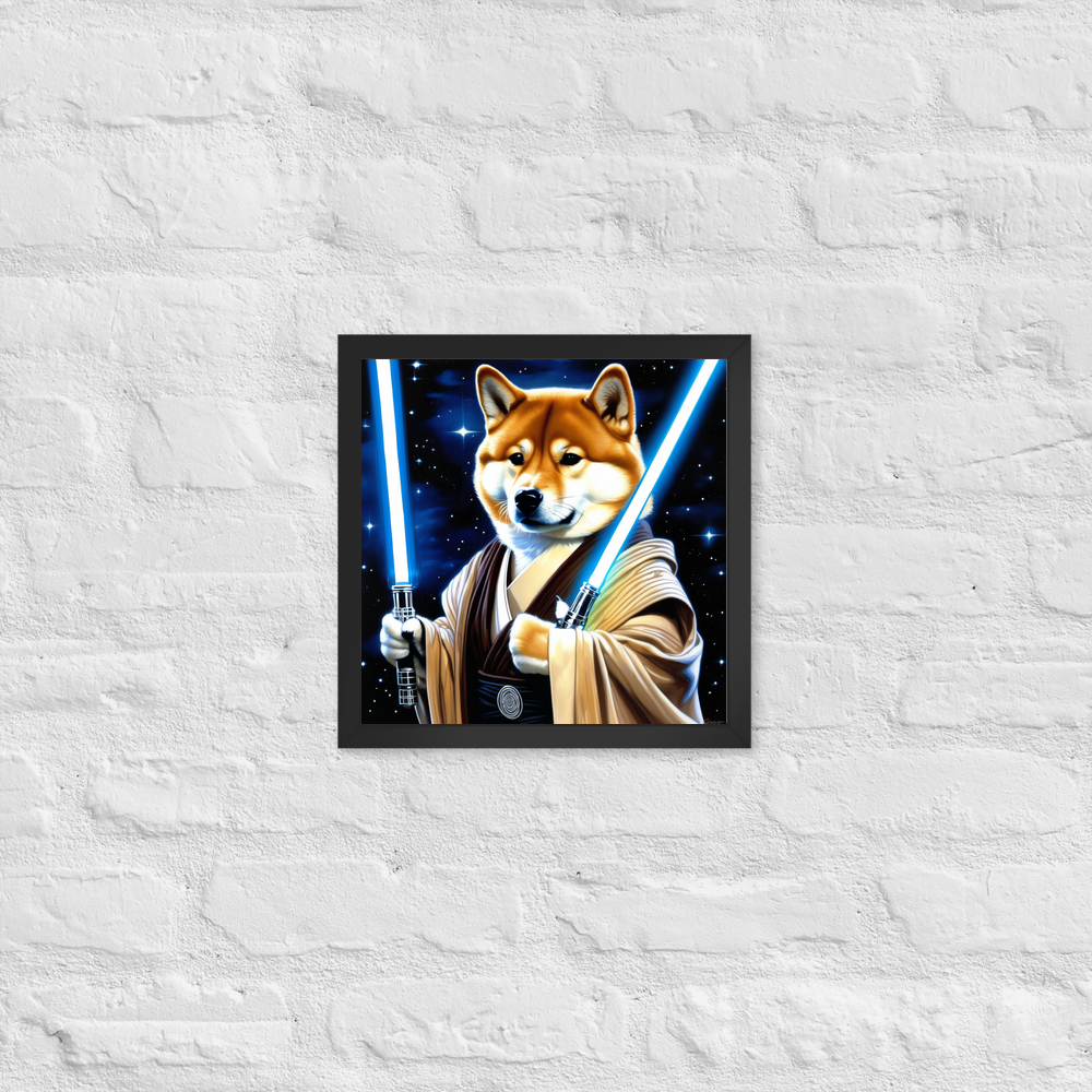 PugMug Custom Shiba Inu Framed Print