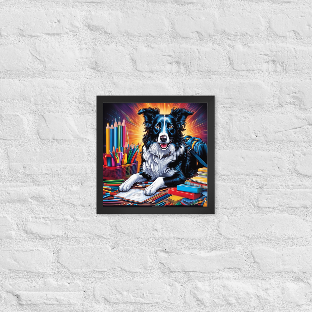 PugMug Custom Border Collie Framed Print