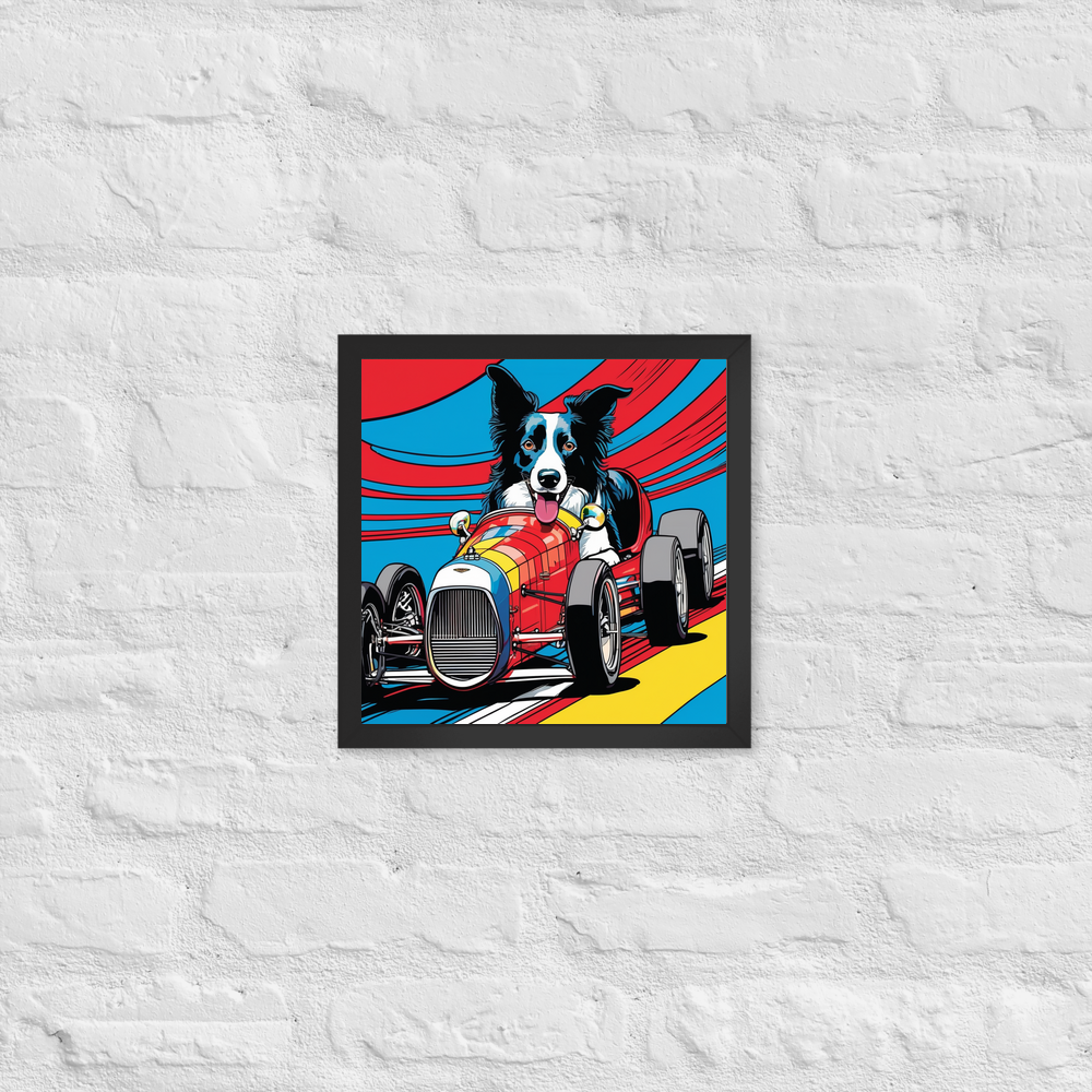 PugMug Custom Border Collie Framed Print