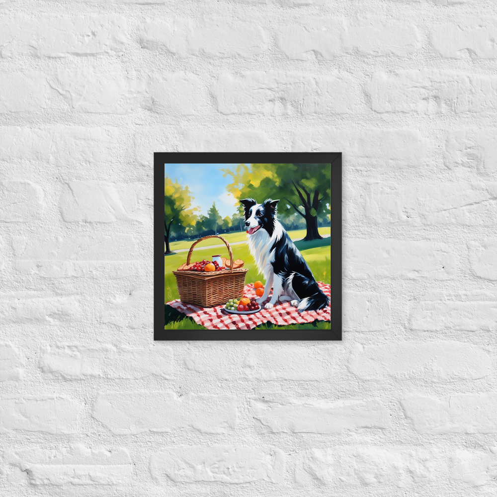 PugMug Custom Border Collie Framed Print