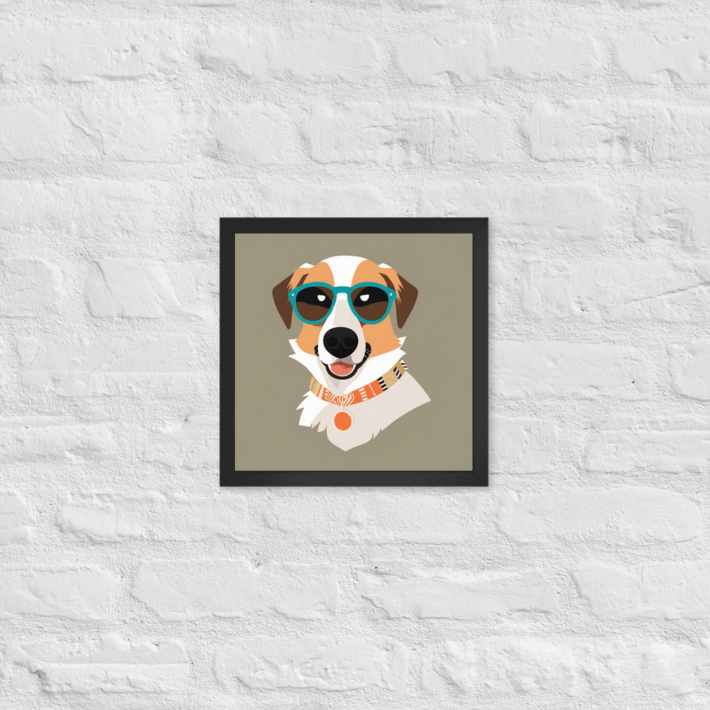 PugMug Custom Hazim Framed Print
