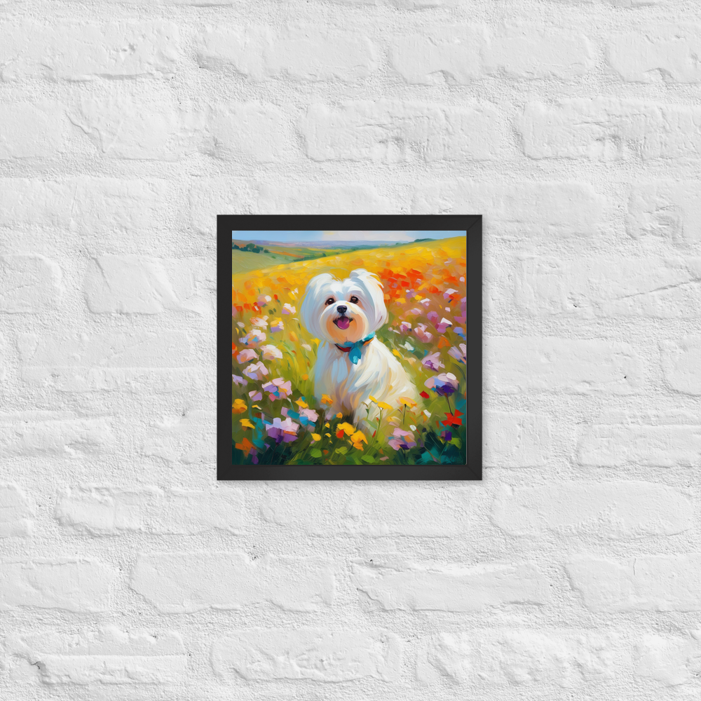 PugMug Custom Maltese Dog Framed Print