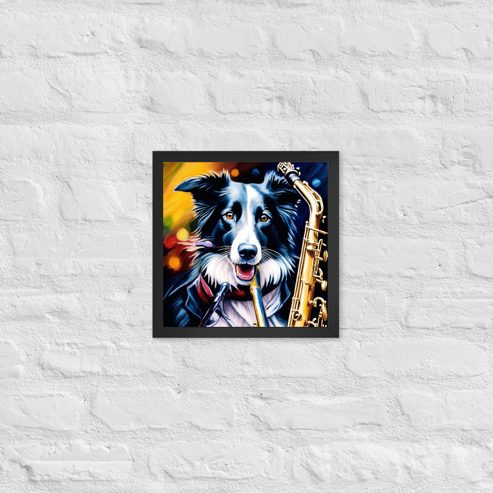 PugMug Custom Border Collie Framed Print