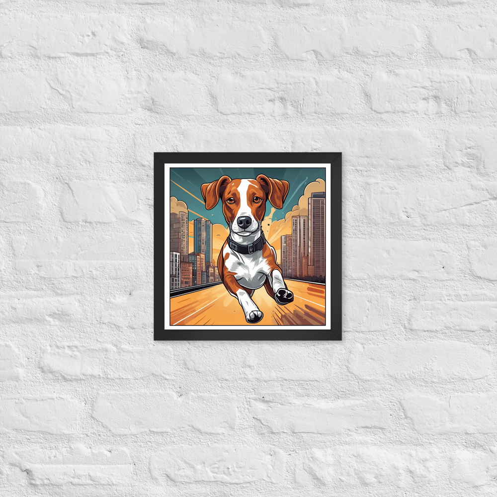 PugMug Custom Brittany Dog Framed Print