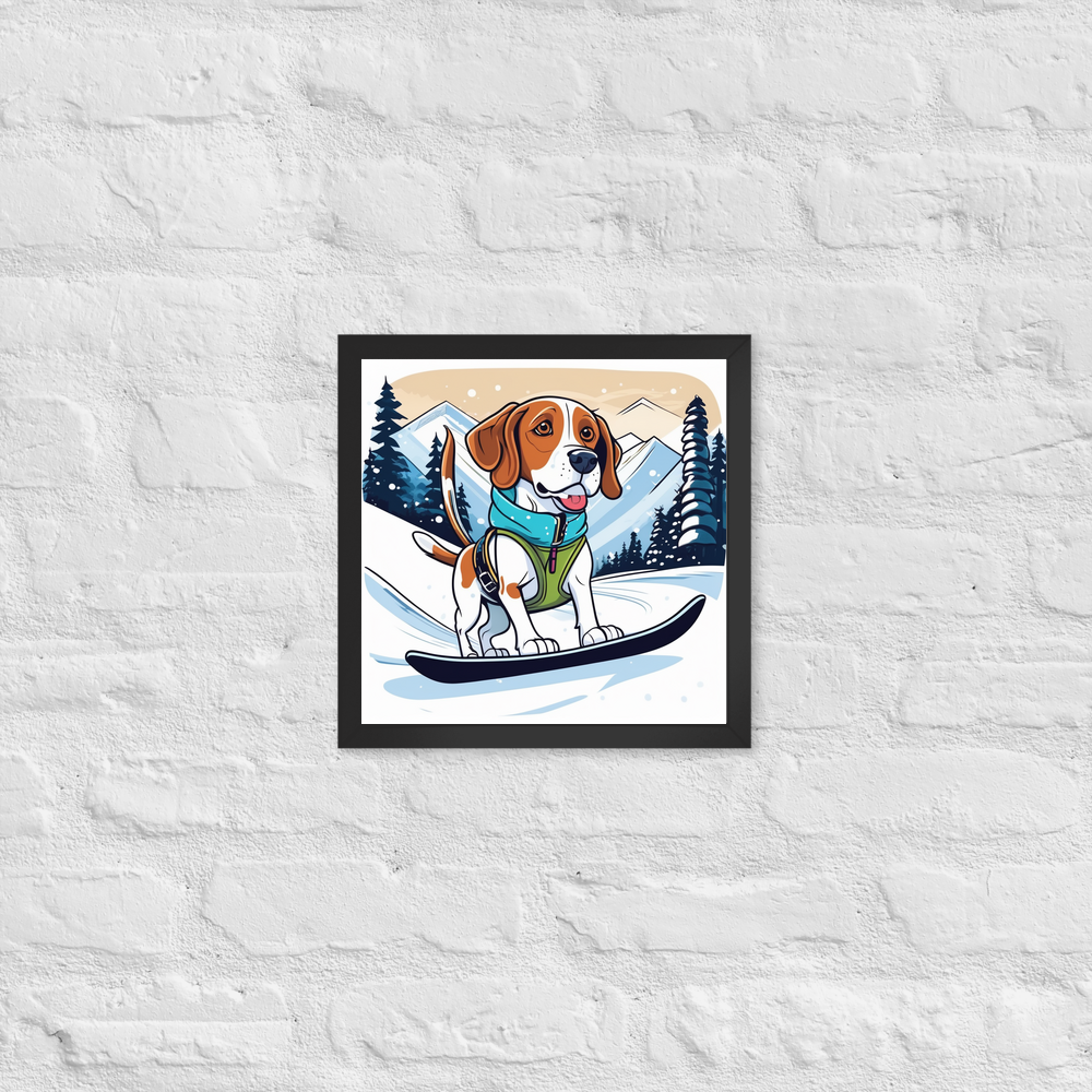 PugMug Custom Pointer Dog Framed Print