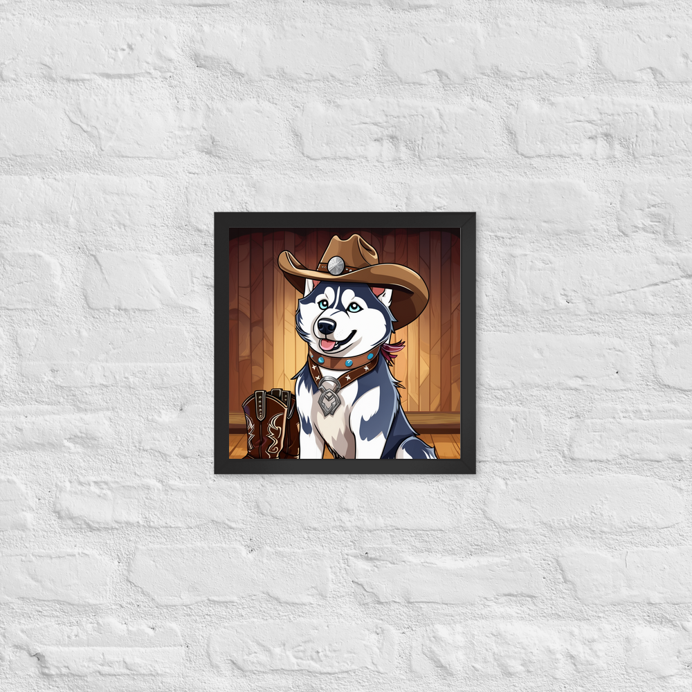 PugMug Custom Siberian Husky Framed Print