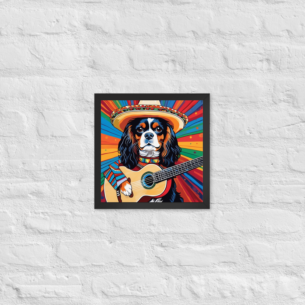 PugMug Custom Cavalier King Charles Spaniel Framed Print