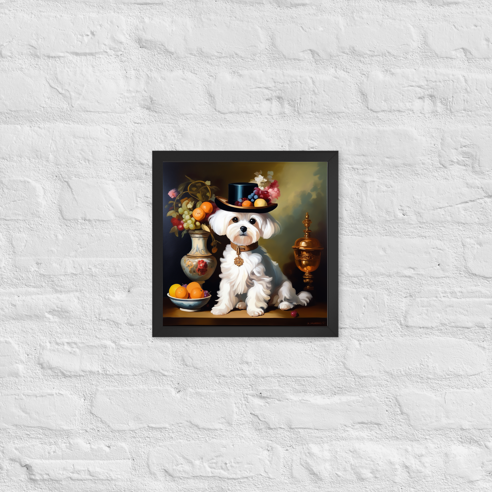 PugMug Custom Maltese Dog Framed Print