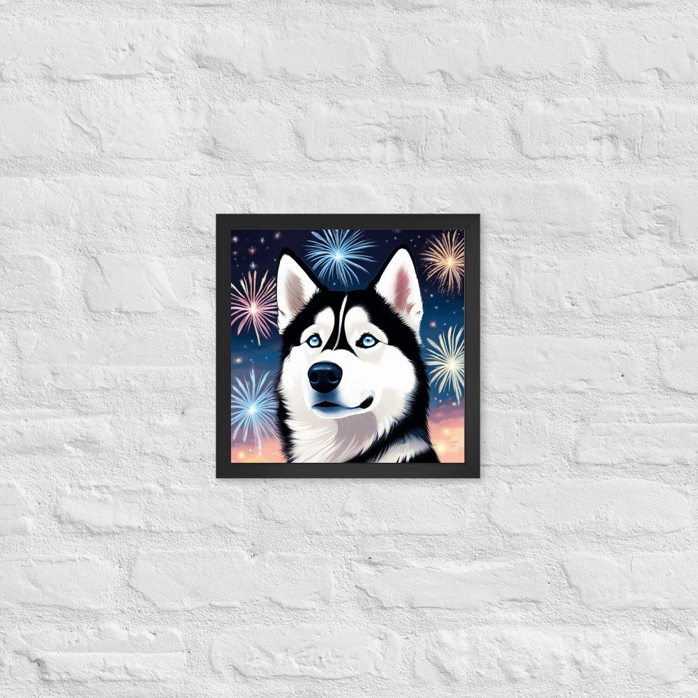 PugMug Custom Siberian Husky Framed Print