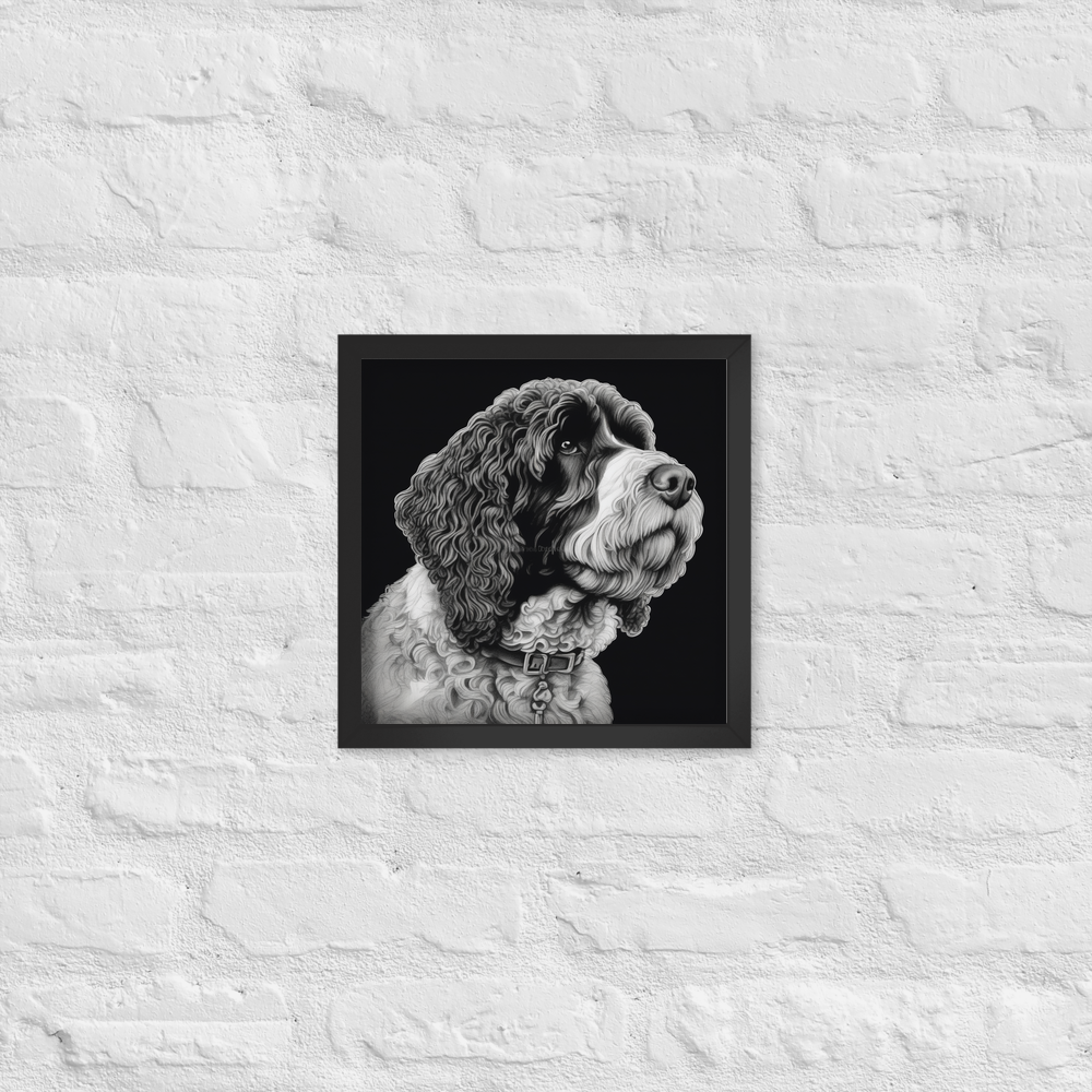 PugMug Custom Portuguese Water Dog Framed Print