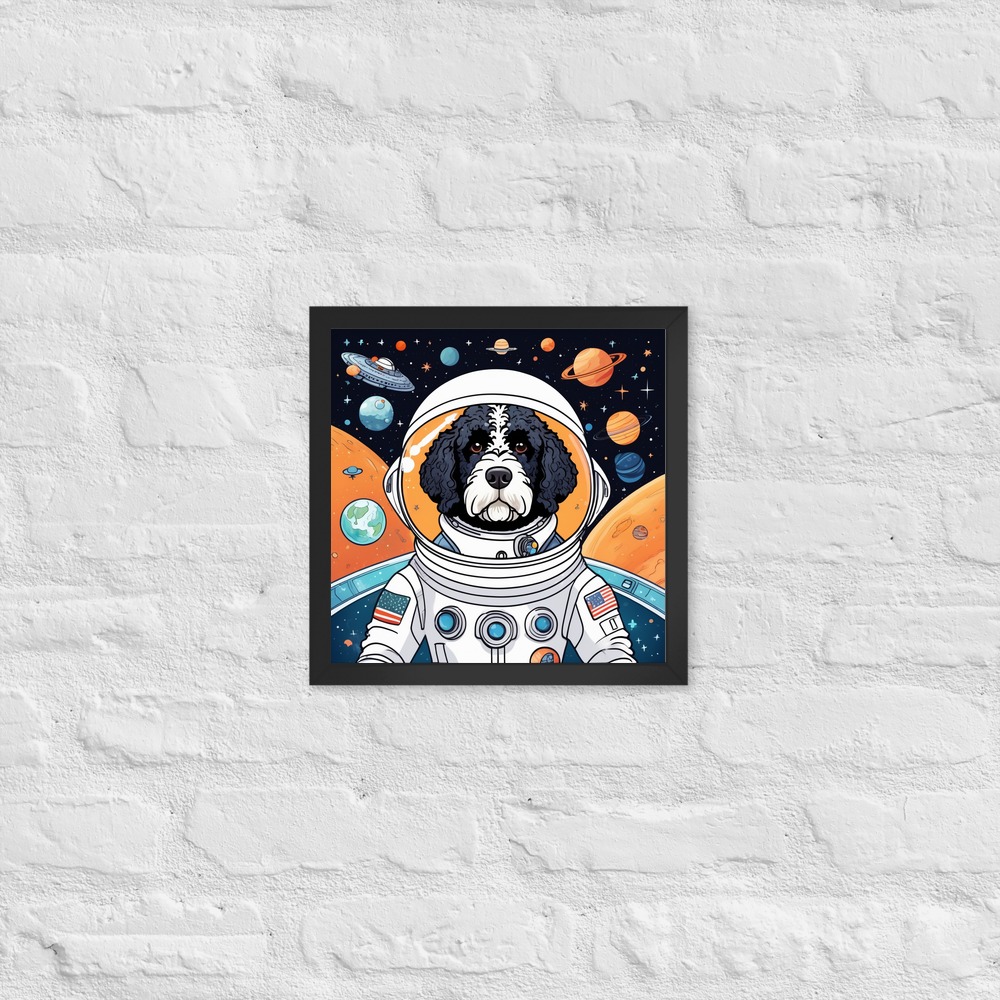 PugMug Custom Portuguese Water Dog Framed Print