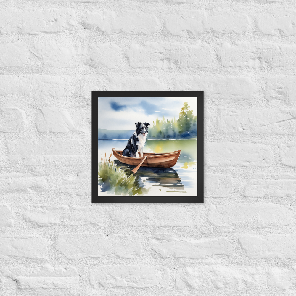 PugMug Custom Border Collie Framed Print