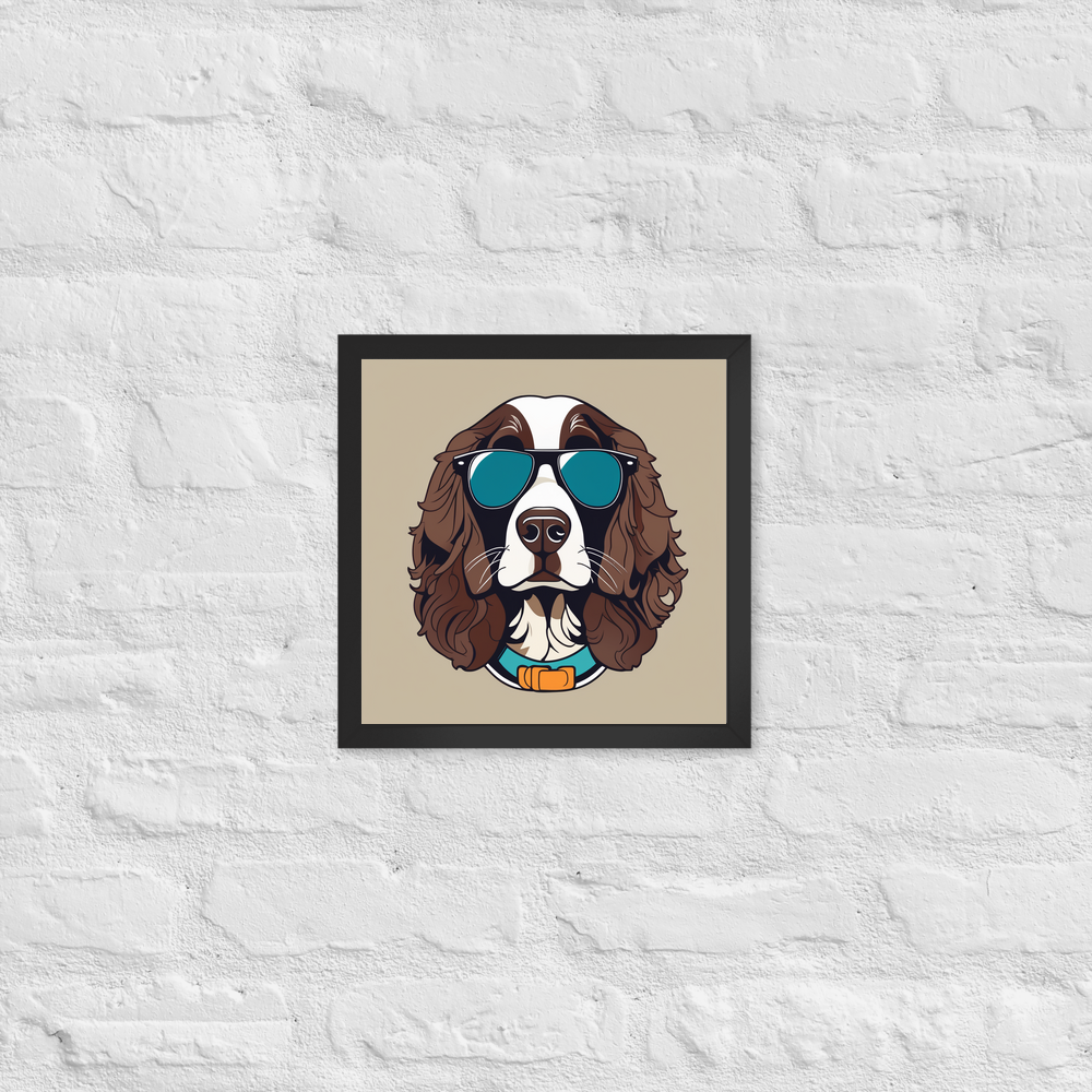 PugMug Custom English Springer Spaniel Framed Print