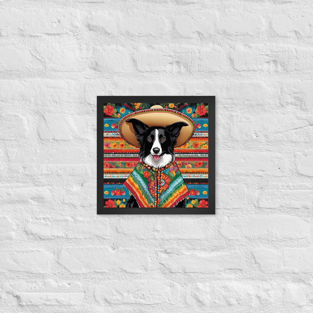PugMug Custom Border Collie Framed Print